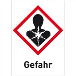 Gesundheitsschädlich mit Text - Gefahr