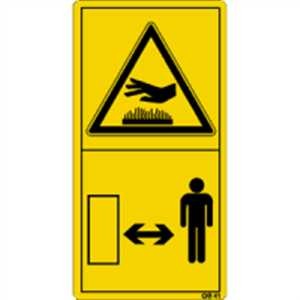 Hinweis auf heiße Flächen