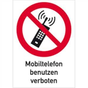 Mobiltelefon benutzen verboten