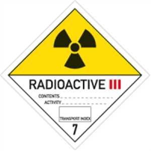 Radioaktive Stoffe - Kategorie III - gelb