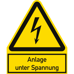 Anlage unter Spannung